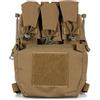 ZAYAIO V5 PC Gilet Tattico Pannello Posteriore Pacchetto di Espansione Modulare Multicam Camo Zip-On Utility Pouch for Portapiatti Stile(CB)