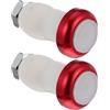 Housoutil 2 Pezzi Luci LED per Bici Rosse in Lega di Alluminio, Luci di Segnalazione Sicurezza per Manubrio Buona Adattabilità e Funzione di Avvertimento