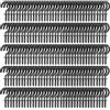 Haogui 50/500 Pezzi Ganci a Vite for soffitto multifunzionali for Montaggio a Parete in plastica Resistente Ferro da Immersione Supporto for Piante sospese(Black,100PCS)
