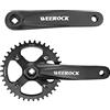 GRELiving Guarnitura quadrata per mountain bike, manovella 42T, in lega di alluminio 6061, adatta per Shimano, SRAM, FSA