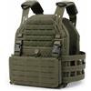 ZAYAIO Gilet Tattico Leggero con Spallacci Ispessiti, Cinghia Molle Completa, Vita Regolabile da 80 A 110 Cm, Piastre SAPI Compatibili(RG)