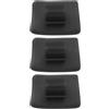 Mikikit Supporto Motore Kayak in Plastica Nero 3 Pezzi Staffa di Montaggio per Fissaggio Sicuro e Riduzione Rumore Adatto per Pesca e Gommoni Gonfiabili
