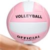 Generisch Pallone da pallavolo Soft Touch, misura ufficiale 5, per interni ed esterni, piscina, scuola, sabbia e prato, palla da allenamento per giochi ed esercizi
