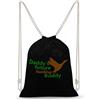 FWJZDSP Zaino con coulisse Daddy's Future Hunting Buddy, borsa a tracolla da viaggio, sportiva e da palestra, unisex.