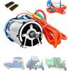 ZHOZHUT 2000W Motore Differenziale Triciclo Elettrico 48V 60V 72V Brushless A Magnete Permanente 3200RPM Nucleo in Rame 5 Fori 16 Denti Scocca in Alluminio per Tricicli E Quadricicli,2000w72v,3200RPM