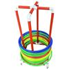 Generico Attrezzatura Mobile for Hula Hoop, portaoggetti con Ruote | Supporto for cerchi da palestra in PVC, carrello espositivo portatile for lezioni di educazione fisica
