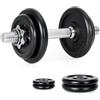 Novonova 1 PC 10KG Manubrio Palestra Casa con Piastre Diversi Pesi, Ideale per Allenamento Forza Fitness Sollevamento Pesi a Casa Palestra