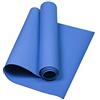 Generic Tappetino da yoga monocromatico, 4 mm, antiscivolo, per uomo e donna, per sport, fitness, attrezzatura da yoga (blu, taglia unica)