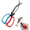 Generisch Pinza da pesca in metallo con artigli, esche e impugnatura per pesci, per uso esterno in mare, costiera, kayak, barca, fiume e acqua salata, per pescatori