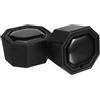 NUOBESTY 2 Pezzi Tappo Terminale Manico Racchetta Tennis in Plastico Nero Design Antiscivolo e Struttura Leggera per Sostituzione e Protezione Accessori Tennis