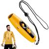 DAWCBVJQ Fischietto Elettronico Per Allenatori Regolabile con 3 Livelli di Volume | Fischietto Ricaricabile USB Con Laccio E Luce Per Controllo Traffico