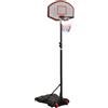 MBDRKVGF Supporto da basket per bambini, regolabile, 216-250 cm, con ruote, canestro da basket mobile per giardino e interni, robusto supporto da basket con base riempibile