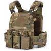 ZAYAIO Gilet Tattico A Sgancio Rapido for PC V5 con Pannello Posteriore Cerniera Molle Design Mimetico Leggero Regolabile(CP)