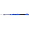Allthingstore Canna da pesca telescopica invernale, 90 cm, palo da ghiaccio ultraleggero in fibra di vetro, punta sensibile, per jigging verticale, panfish, pesca in flusso, portatile, blu (blu, 70 cm)