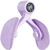 Generisch Attrezzo digitale per allenamento interno coscia con contatore coscia, dispositivo di fitness girevole a 360°, allenamento per il pavimento pelvico per donne, strumento di allenamento per