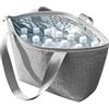 Generic Borsa isolata Foglio di alluminio impermeabile portatile a prova di perdite | Borsa termica portatile per bevande refrigerate, pranzi caldi, all'aperto, campeggio e prendere il sole, ufficio e asporto