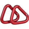 CLISPEED Moschettone da Arrampicata Grande Triangolare 2 Pezzi Rosso | Trekking Accessori, Clip da Arrampicata, Fibbie, Rinvii Arrampicata, Accessori per Trekking