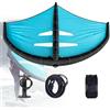 Xenmekrx Kit Wing Foil Gonfiabile con Pompa e Leash | Ala Portatile con Valvola Sicurezza, Tessuto Rinforzato e Struttura Pieghevole per SUP e Sport Acquatici
