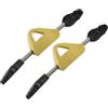 FACULX Cinghie a molla in acciaio inox, accessori per pinne EPDM, cinghie di ricambio per pinne da nuoto (S giallo)