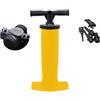 Tufgo Pompa ad aria manuale a pedale per materasso gonfiabile, canoa, a riempimento rapido, design a pedale ad alto volume, con 3 ugelli, giallo argento (giallo 4L)