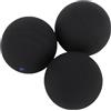 Generic Set Combinato di Palline da Squash da 3 Pezzi per la Pratica di Allenamento Professionale, Ideale per Tutti i Livelli di abilità. Gomma, Punto Giallo Blu
