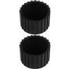 FUNNETOYU Tappi Pezzi Attrezzature per Gambe Fitness Terminali in Gomma Nera 2