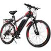 Generic Bicicletta elettrica per adulti, mountain bike elettrica da 26 pollici, pedalata assistita, 3 modalità di guida, sospensione anteriore, portata massima 120 kg.
