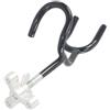 ZMdooreasy Rastrelliera per canna da pesca in acciaio inossidabile 316, base in gomma antiscivolo, inclinazione regolabile, per uso marittimo, nero, 23 cm