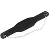 VINTORKY Cintura Fitness in Nylon Nera Design Sagomato per Sollevamento Pesi e Allenamento Bodybuilding Uomo e Donna