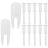 POPETPOP Set 12 Pezzi Tappi per Palla Yoga in ABS Bianco, Leggeri e Facili da Trasportare, Kit di Ricambio per Attrezzatura Fitness Gonfiabile e Palloni da Esercizio