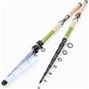 NGHSDO Canna da Pesca Extra Lunga,Canna da Pesca a Mosca 2. 1m .4m,7m 3,0 m,6 Carbony Asta Maniglia in legno Lungo Shot Sea Pole Lure Pesca Trout Carp Canna da pesca telescopica(2.4 m)