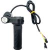 Generic Manopole dell'acceleratore per bicicletta, per un controllo stabile della velocità, universali, con cavo, due chiavi, per scooter, attività all'aperto, in metallo, colore nero, 8 x 13 cm