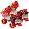 Genérico Pattini a ruote regolabili, scarpe con ruote da 20 cm | PVC PP doppio: scarpe da pattinaggio resistenti all'usura, con , per adolescenti, bambini, ragazze,