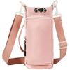 BildeeMait Portabottiglie a tracolla con tasche multiple, custodia isolante per bevande fredde, snack e cellulare, attrezzatura da esterno blu, rosa, Multi-tasca