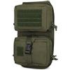 ZAYAIO V5 PC Gilet Tattico Pannello Posteriore Pacchetto di Espansione Modulare Multicam Camo Zip-On Utility Pouch for Portapiatti Stile(RG)