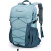 MOUNTAINTOP Zaino da Trekking 25L, Zaino da Montagna per Uomo e Donna | Zaino da Escursionismo per Viaggi, Escursioni e Campeggio, con Copertura Antipioggia, Blu Mare