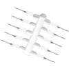 Sandyseptember Confezione da 120 ami senza ardiglione, misura 8, 10, 12, 14, 16, 18, in silicone, per pesca in lago e fiume (M)