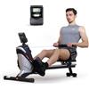 ISE Vogatore Pieghevole per Casa, Sistema Magnetico, 8 Livelli di Resistenza, Guida di Scorrimento in Alluminio, Salvaspazio, per Fitness e Allenamento, SY-1750