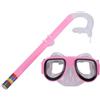 QuivyLivy Set per immersioni e snorkeling, occhiali da nuoto anti appannamento, attrezzatura per snorkeling con tubo asciutto, ugello in silicone morbido, fibbia regolabile, per sport acquatici per