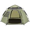 [en.casa] Tenda Pop Up da Campeggio per 2-3 Persone (Lu x La x A) 240 x 205 x 140 cm Tenda con Finestra Traspirante e Doppio Ingresso, Incl. Borsa di Trasporto - Vari Colori