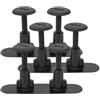 HOMOCONO Set 1 Kit Viti in Plastica per Longboard con Chiavi Incluse Base e Chiave Timone Accessori Surf per Fissaggio Pinne Rimovibili Nero Nylon