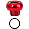 Generic Tappo terminale per mulinello in lega di alluminio con O-Ring per mulinello da pesca LIVRE, accessori per riparazione, rosso, nero, oro, viola, argento, blu, 1 set (rosso)