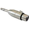 Audibax Adattatore da jack maschio stereo da 6,3 mm a femmina XLR - Adattatore di collegamento via cavo - Convertitore per cuffie, altoparlanti, amplificatore, mixer audio