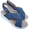new confort Sandali donna con strappo alla caviglia tomaia incrociata in ecopelle estivi Sciok style sottopiede medium-soft