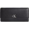 Calvin Klein Jeans Portafogli da donna Minimal Monogram LONGFOLD K60K610106, nero (nero), OS, Nero (Nero), Taglia unica