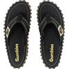 Gumbies Islander Infradito unisex con tomaia in cotone ultra morbido e suola in gomma riciclata resistente - Comfort garantito, nero classico, 39 2/3 EU