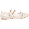Ciabalù Ballerine Donna Estive in Rete con Cinturini Pieghevoli Scarpe Basse Modello Mary Jane Memory Foam