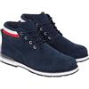 Tommy Hilfiger Stivali Bassi Uomo Core Suede Boot Pelle Scamosciata, Blu (Desert Sky), 40 EU