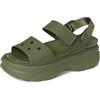 Crocs Sandali da donna Soho Y con cinturino, Verde militare, 9