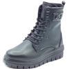 IGI&Co 8653100 Nappa Soft Nero Anfibi per Donna in Pelle Nera con Lacci e Lampo (Taglia 38)